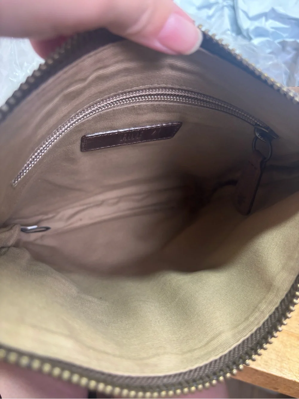 Frye Melissa Leather Crossbody Bag Dark Brown Cognac Small Purse DB0354
